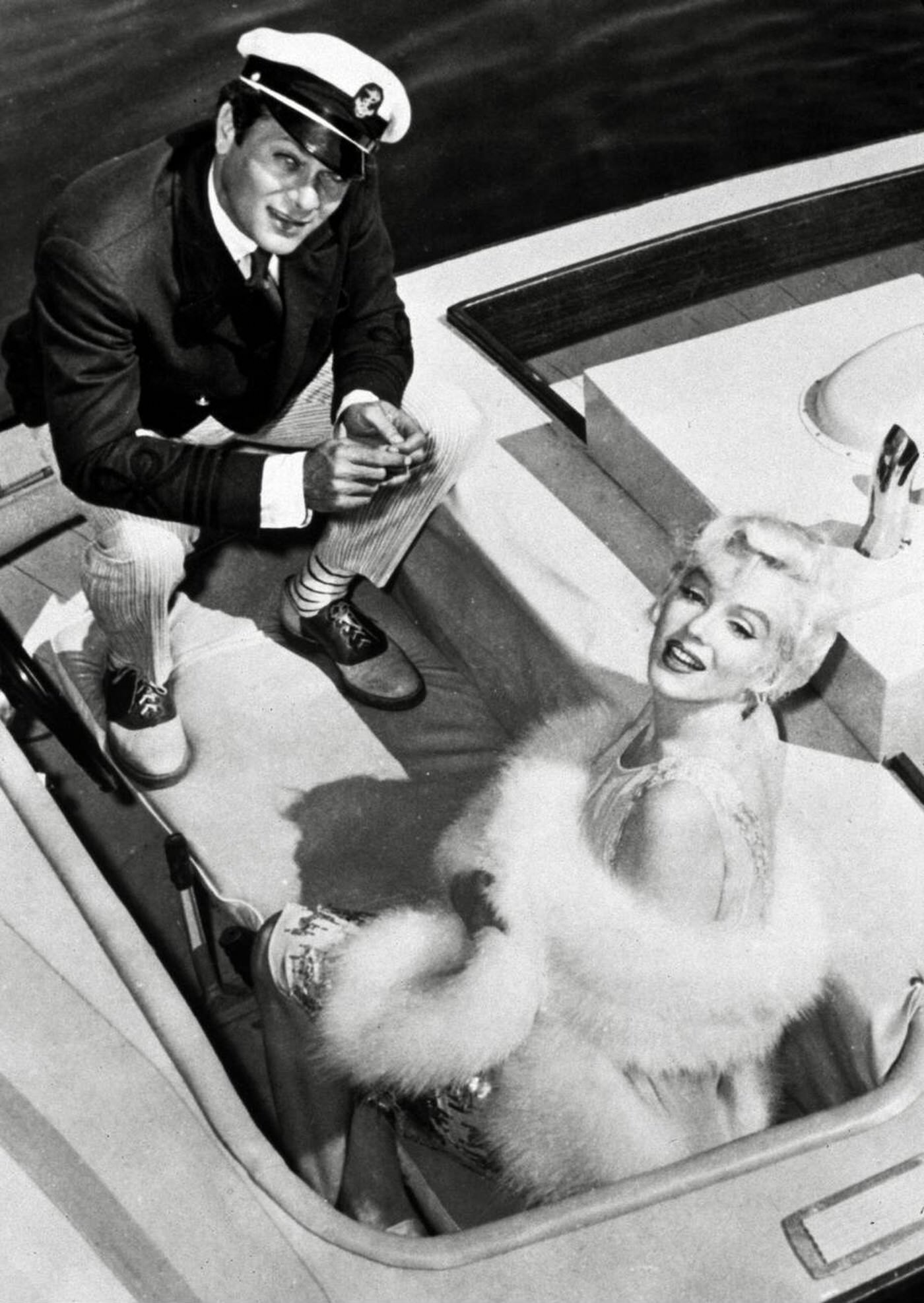 Marilyn Monroe And Tony Curtis In &Amp;Quot;Some Like It Hot&Amp;Quot;, 1959.