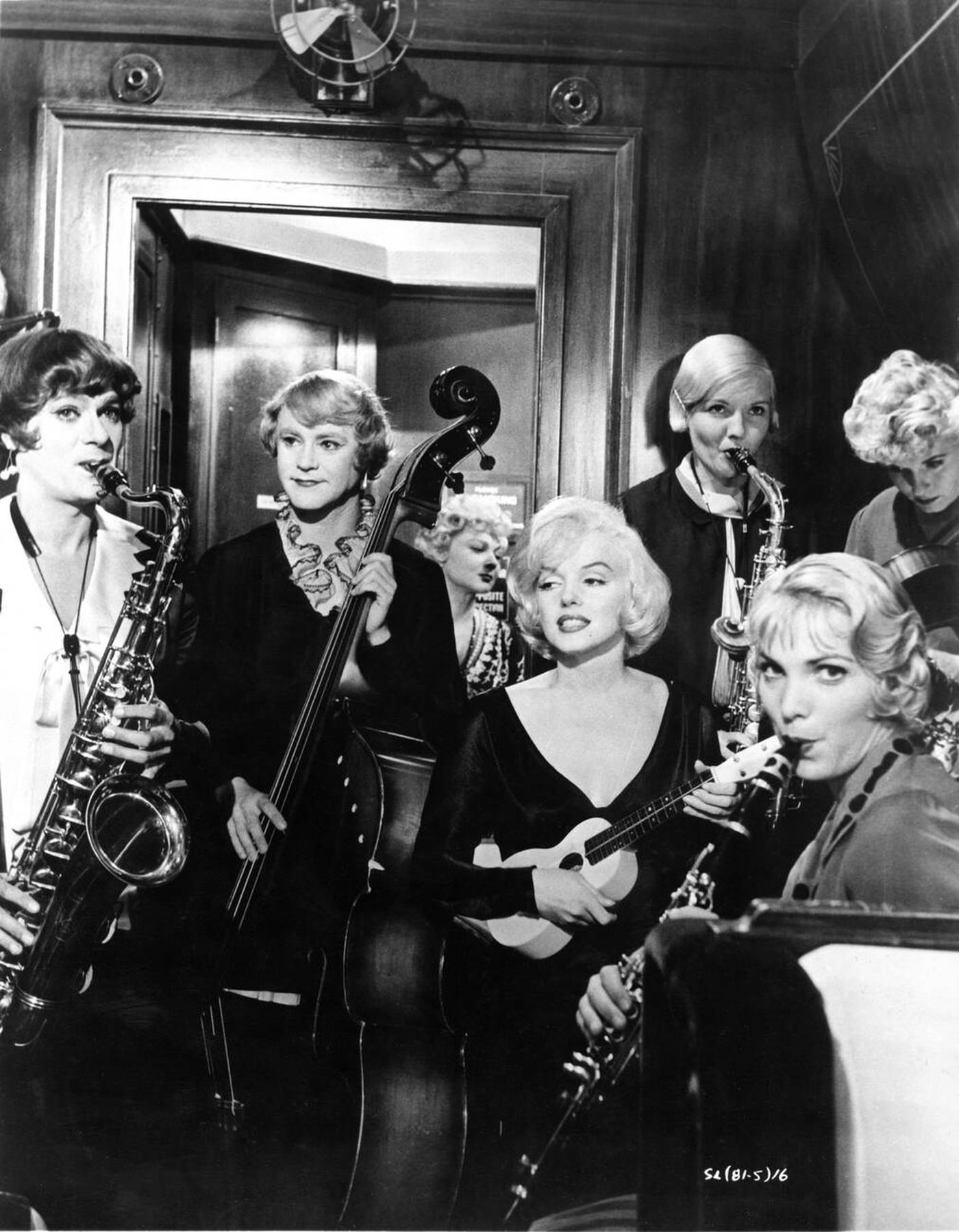 Tony Curtis, Jack Lemmon, And Marilyn Monroe In &Amp;Quot;Some Like It Hot&Amp;Quot;, 1959.