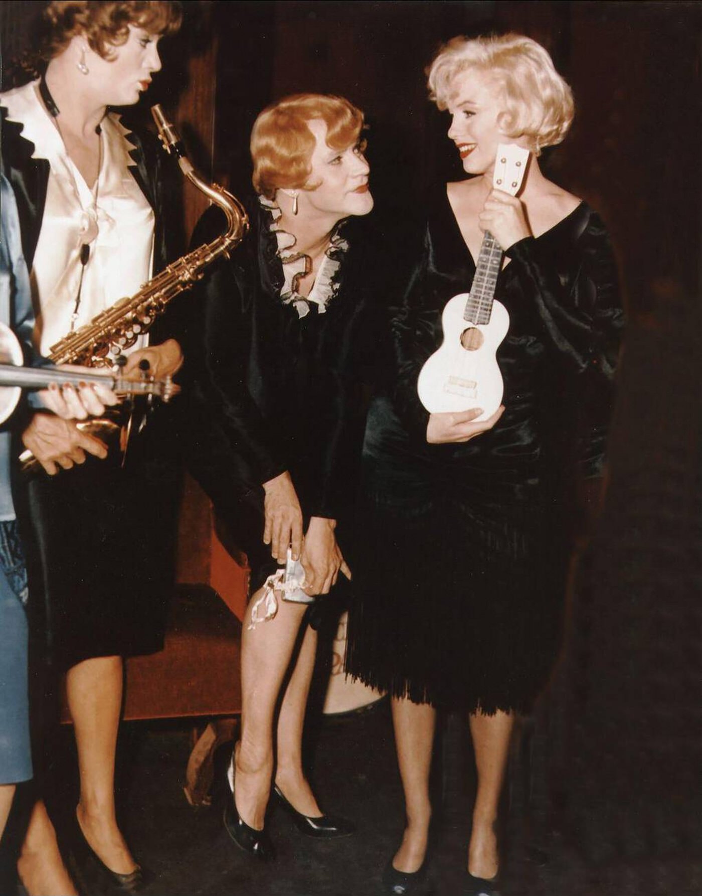 Tony Curtis, Jack Lemmon, And Marilyn Monroe In &Amp;Quot;Some Like It Hot&Amp;Quot;, 1959.