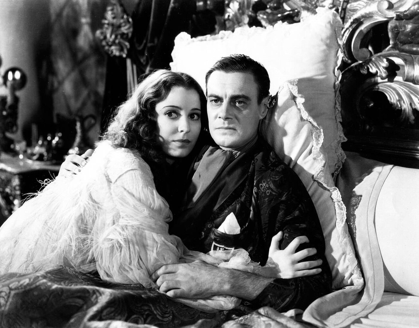 Valerie Hobson And Clive Dunn In 'Bride Of Frankenstein', 1935.