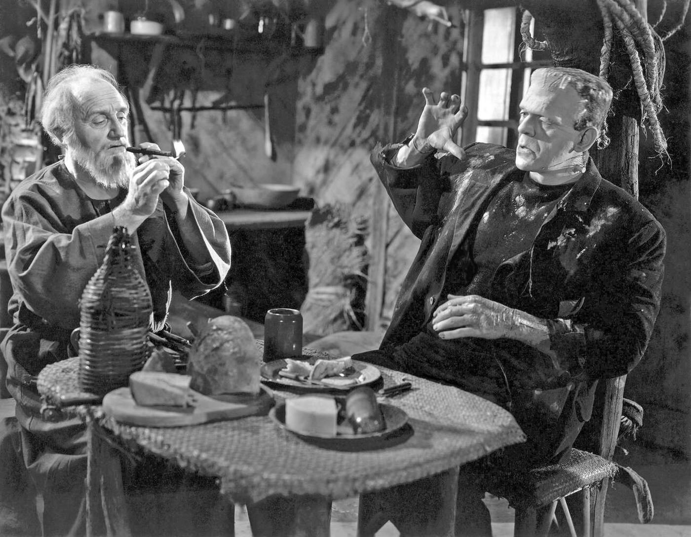 Boris Karloff And O.p. Heggie In 'The Bride Of Frankenstein', 1935.