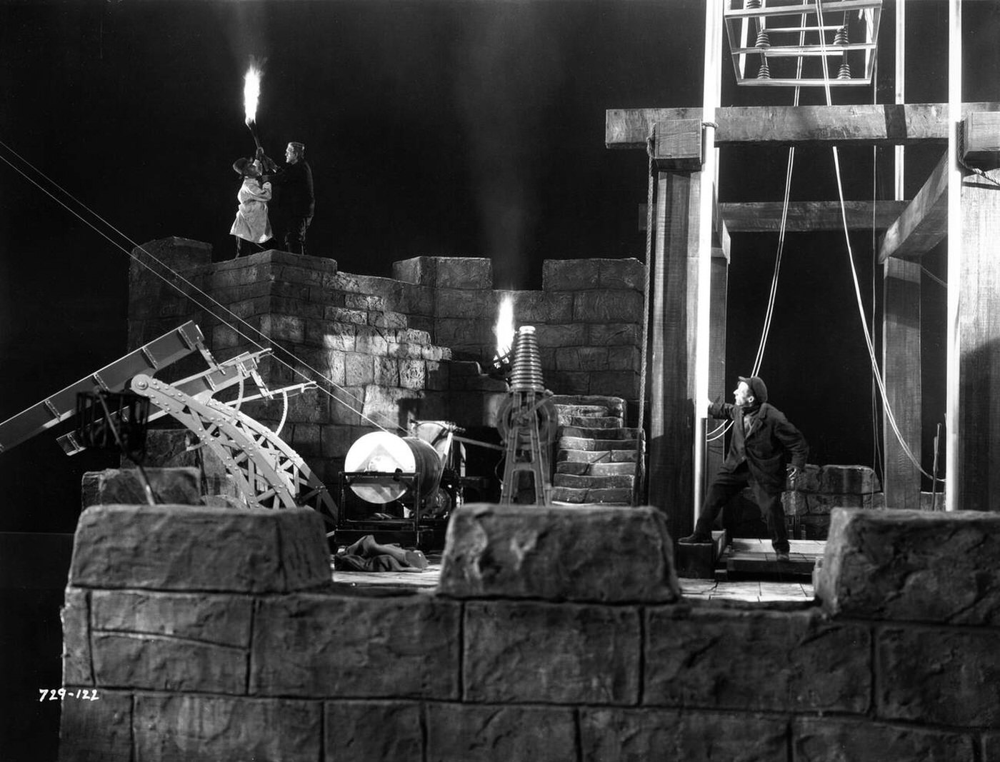 Dwight Frye, Boris Karloff, And Ted Billings In 'The Bride Of Frankenstein', 1935.