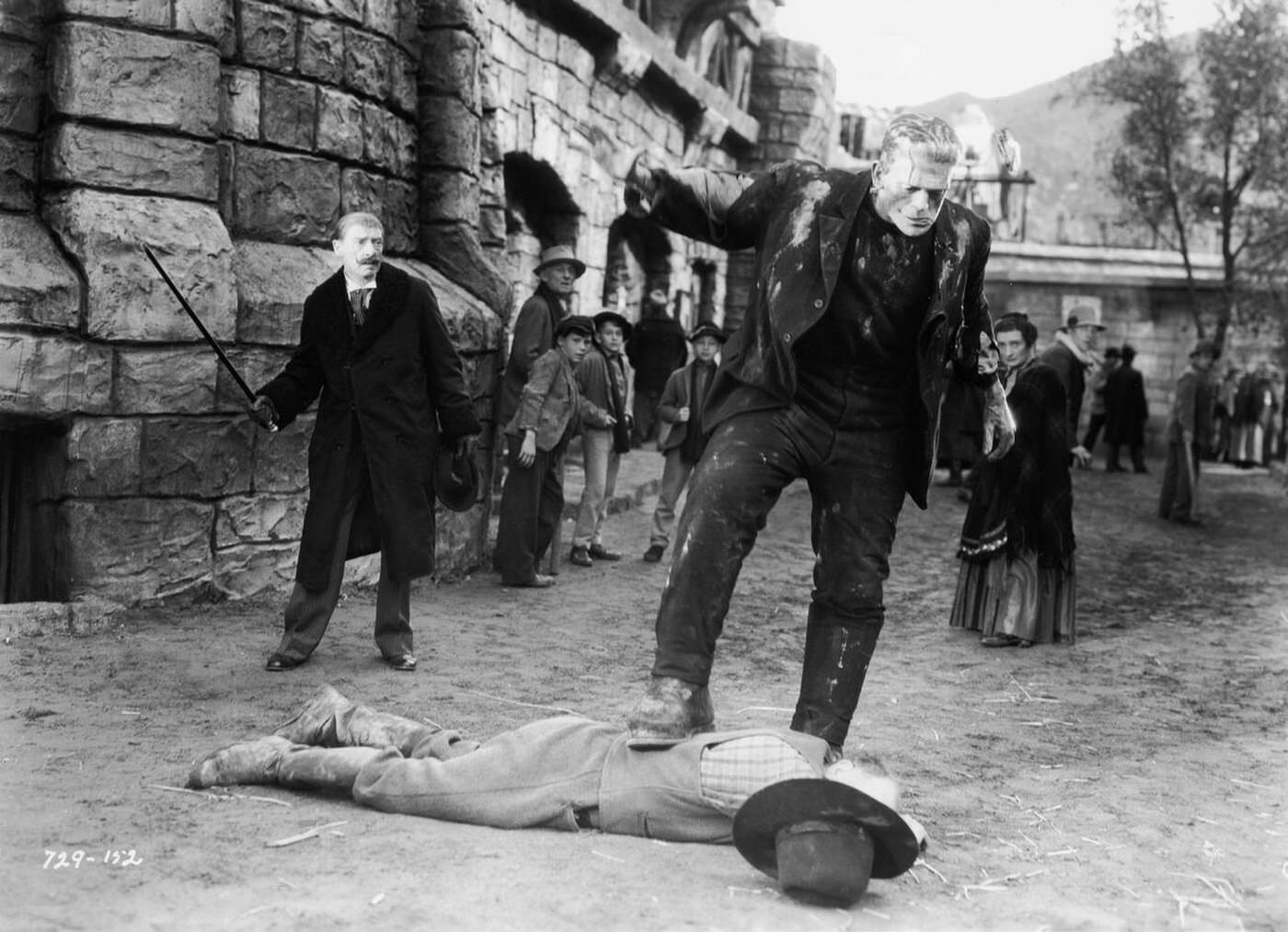 E.e. Clive, Boris Karloff And Una O'Connor In 'The Bride Of Frankenstein', 1935.