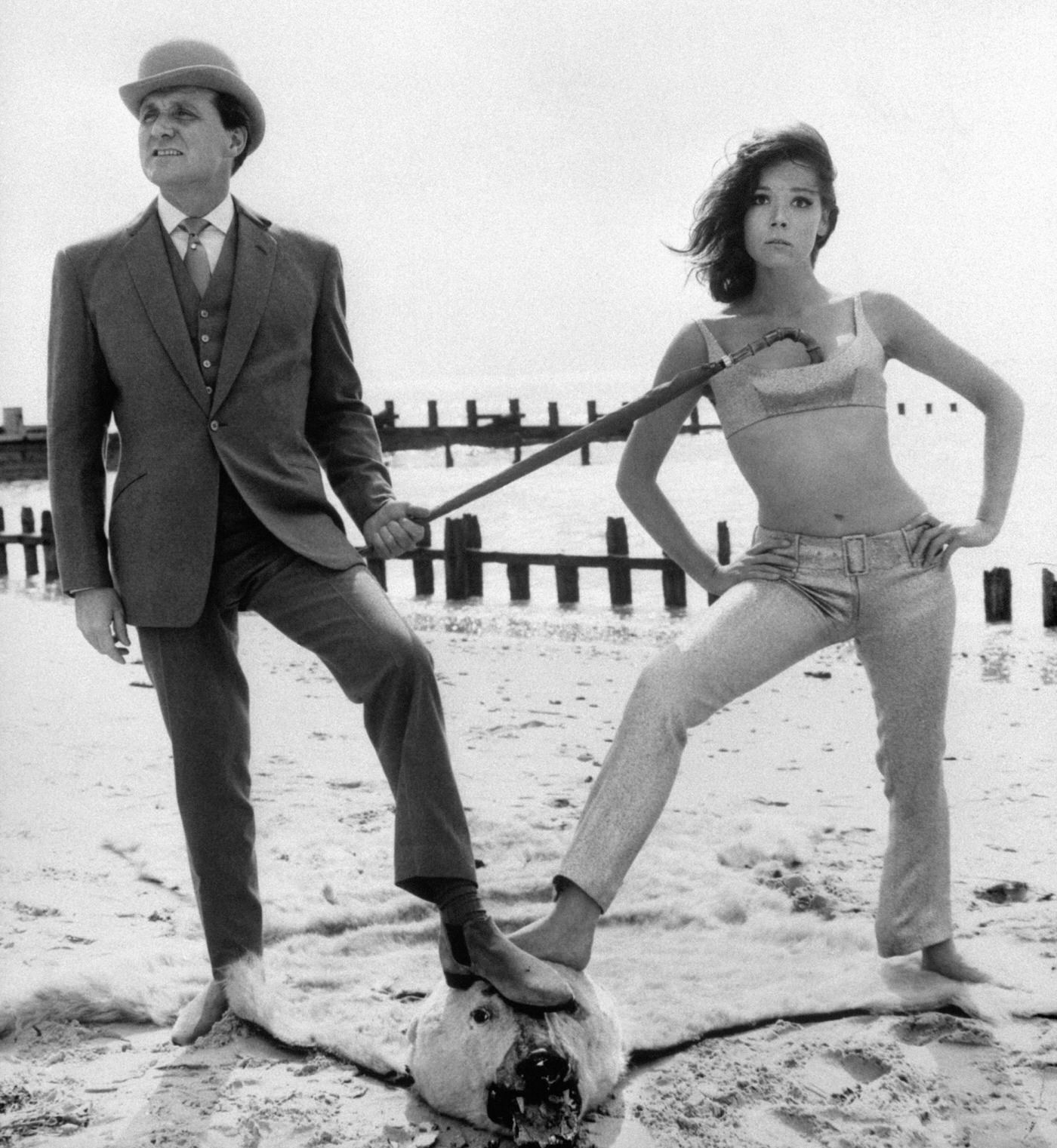 Patrick Macnee As John Steed, And Diana Rigg As Emma Peel, In ‘The Avengers’, 1960S.