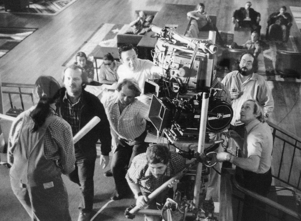 Shelley Duvall, Jack Nicholson, And Crew On Set.