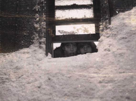 Shelley Duvall And Danny Lloyd During Continuity Polaroid.