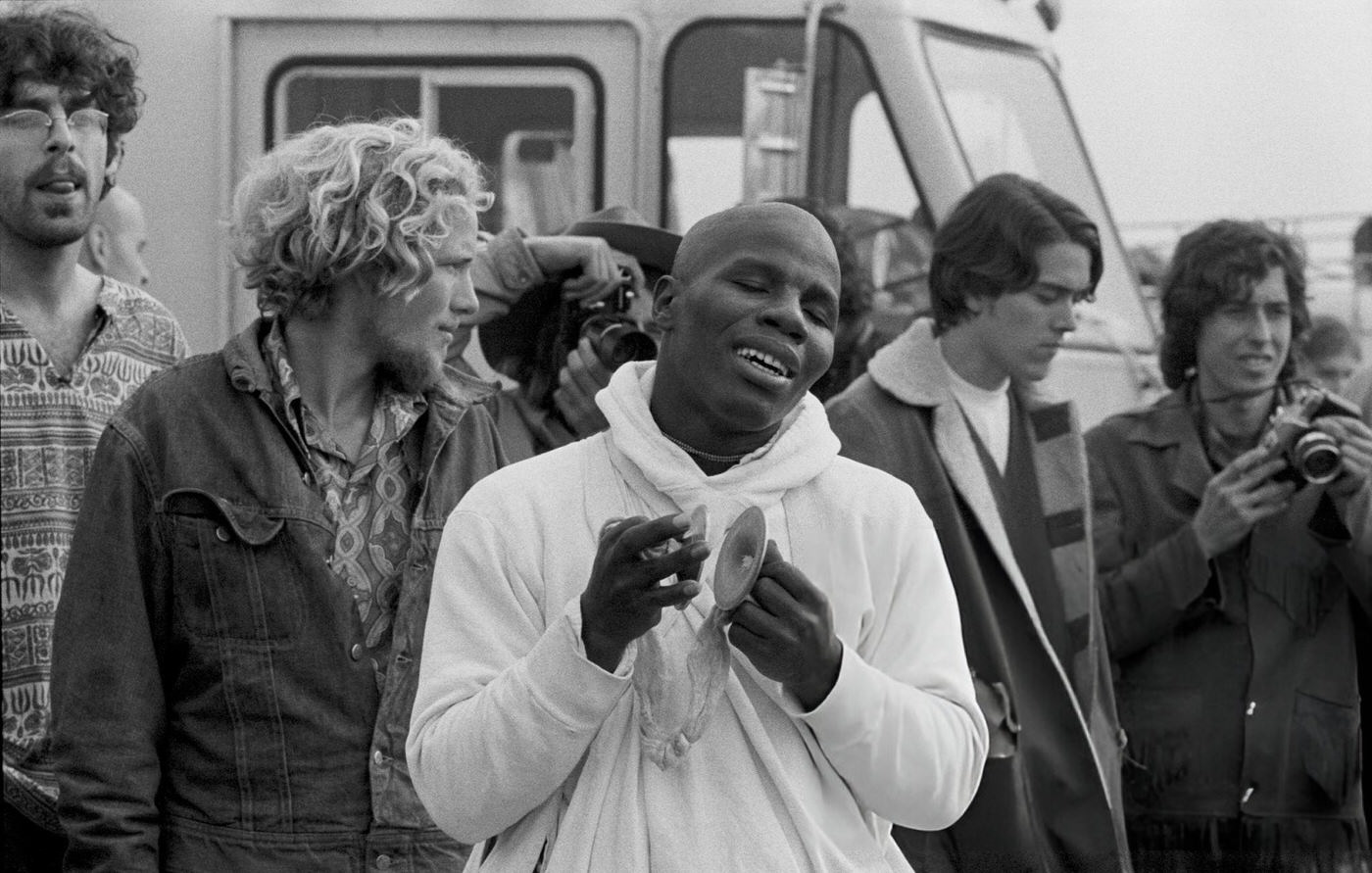 A Group Of Hare Krishnas At The Altamont Free Concert, 1969.
