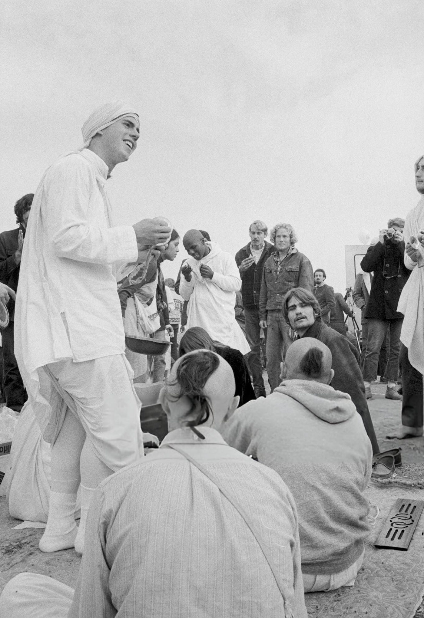 A Group Of Hare Krishnas At The Altamont Free Concert, 1969.