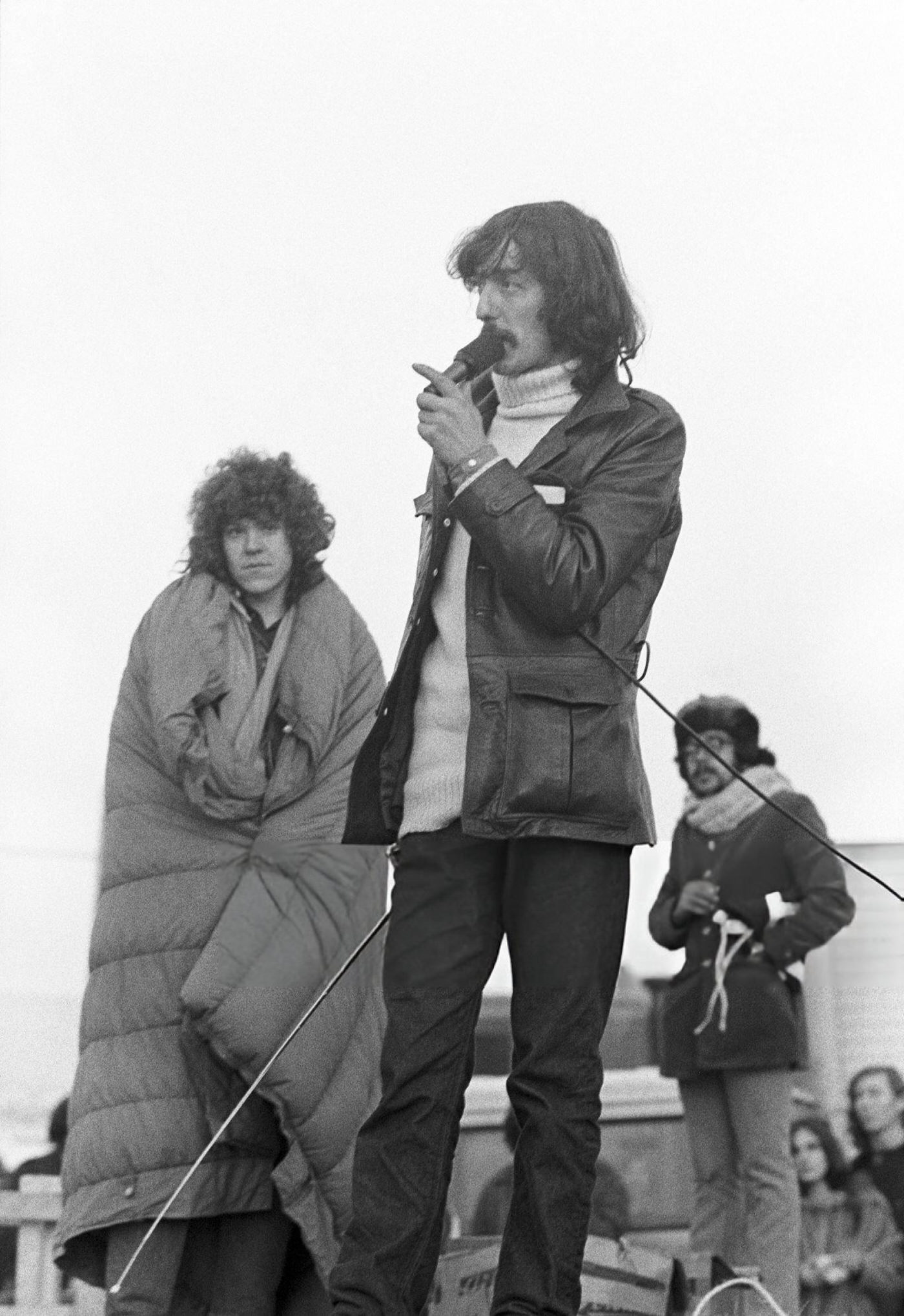A Man Giving A Speech At The Altamont Free Concert, 1969.