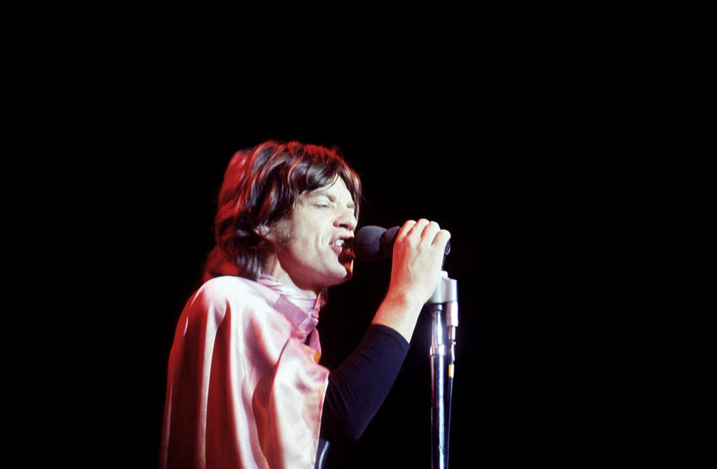 Mick Jagger Performing At The Altamont Free Concert, 1969.