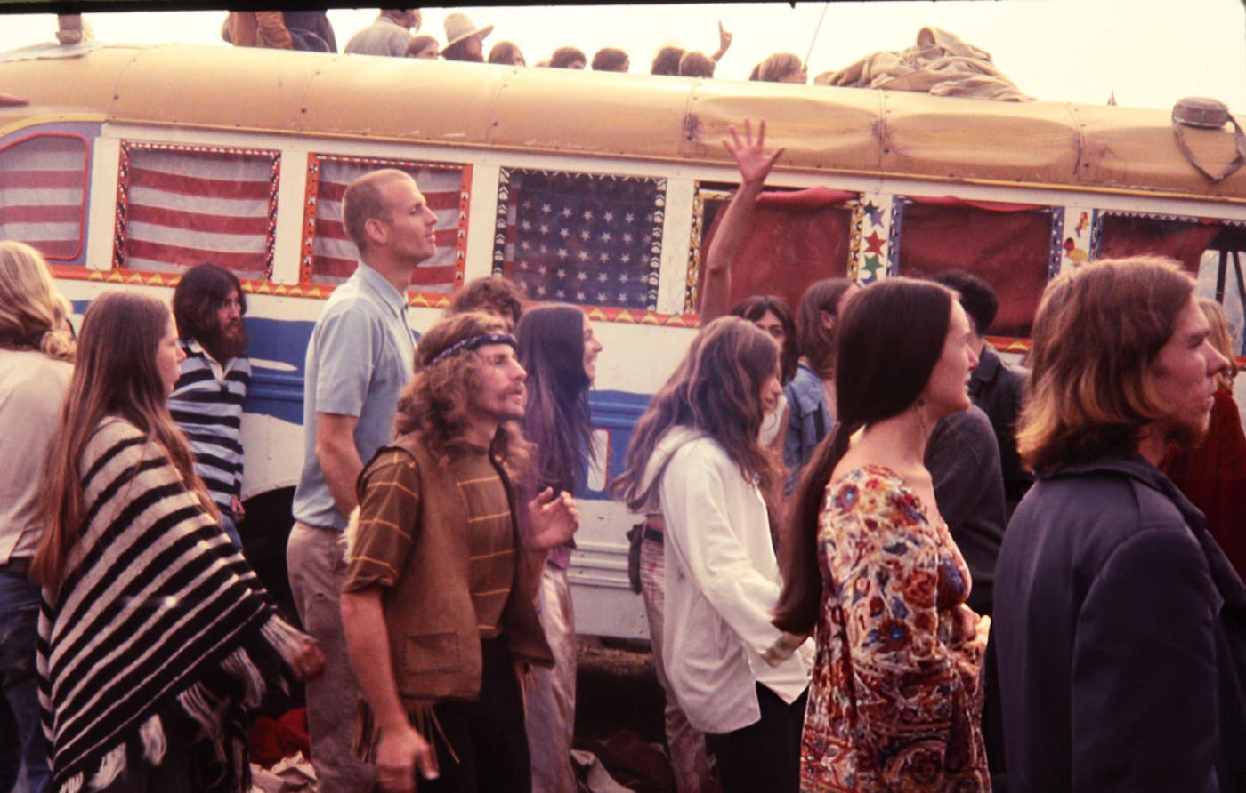 Hippies At The Altamont Free Concert, 1969.