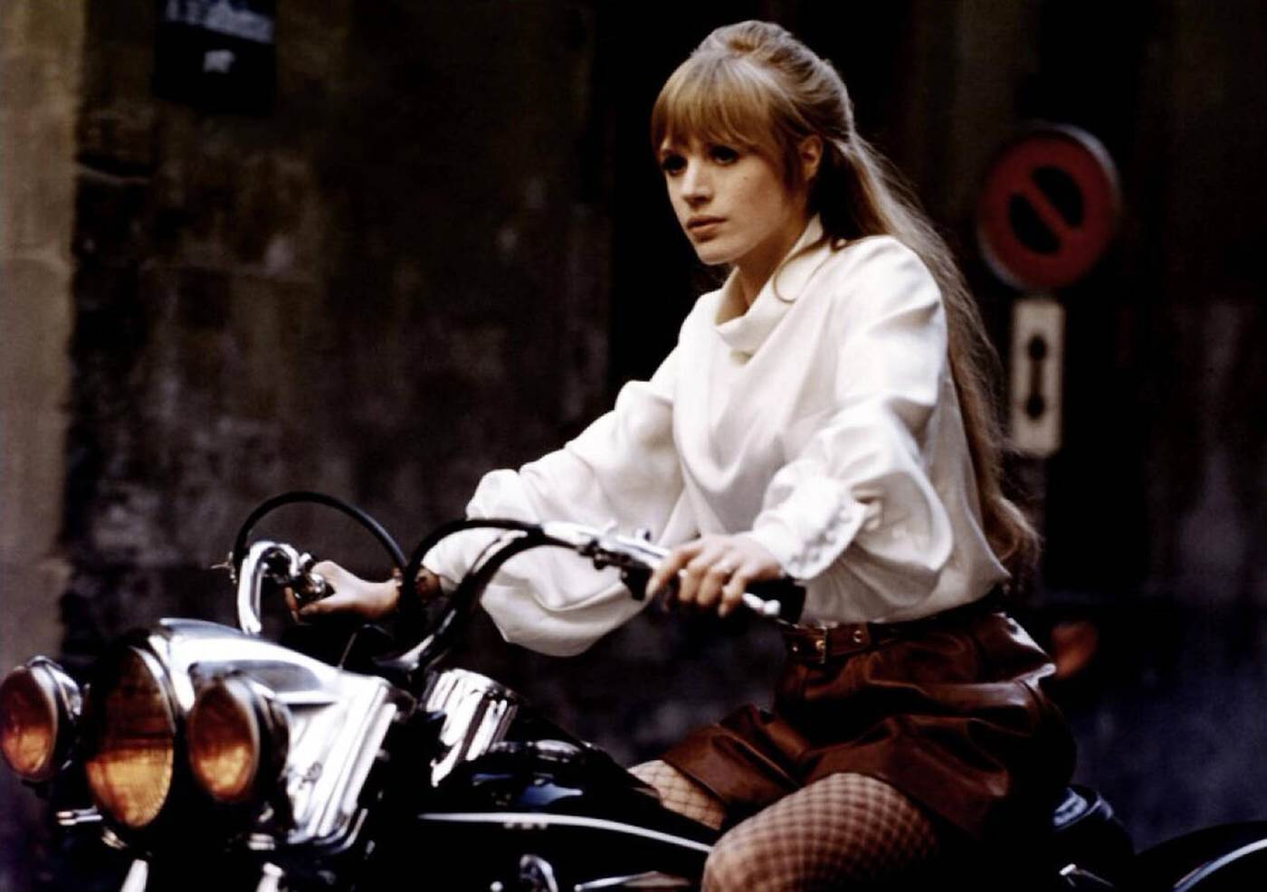 Marianne Faithfull In The Girl On A Motorcycle, 1968.