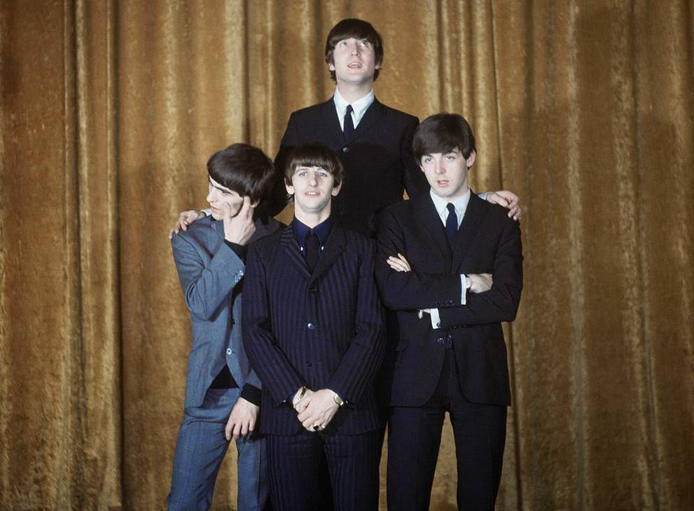 The Beatles On The Set Of The Ed Sullivan Show In New York, February 8, 1964.