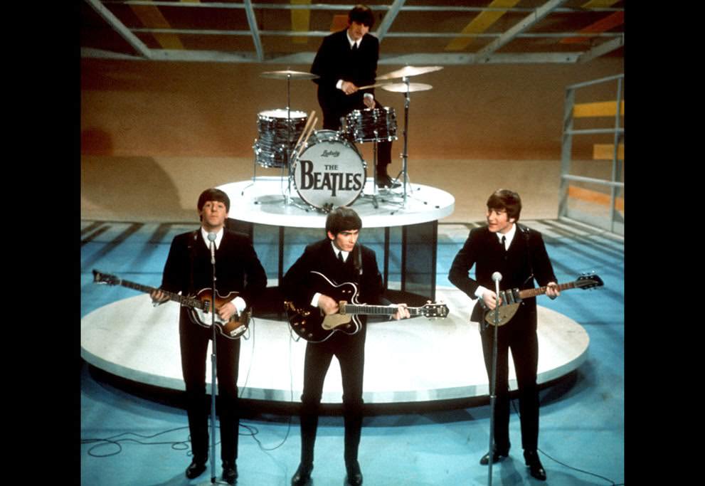 The Beatles Perform On The Ed Sullivan Show In New York, February 9, 1964. An Estimated 73 Million Viewers Saw The Performance.