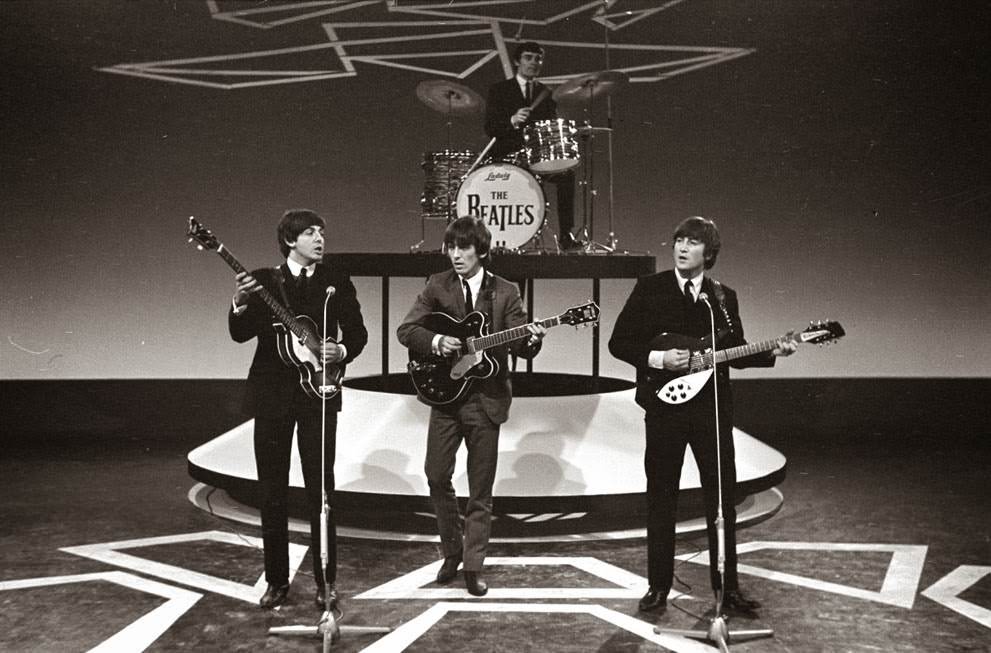 The Beatles During Television Recordings In Hillegom, Netherlands, June 5, 1964; Jimmie Nicol Sat In On Drums For Several Concerts While Ringo Starr Was Briefly Hospitalized After A Tonsillectomy.