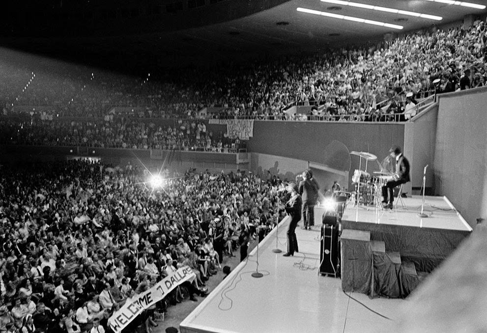 The Beatles Perform At The Memorial Coliseum In Dallas, Texas, September 18, 1964 On Their Second U.s. Tour.