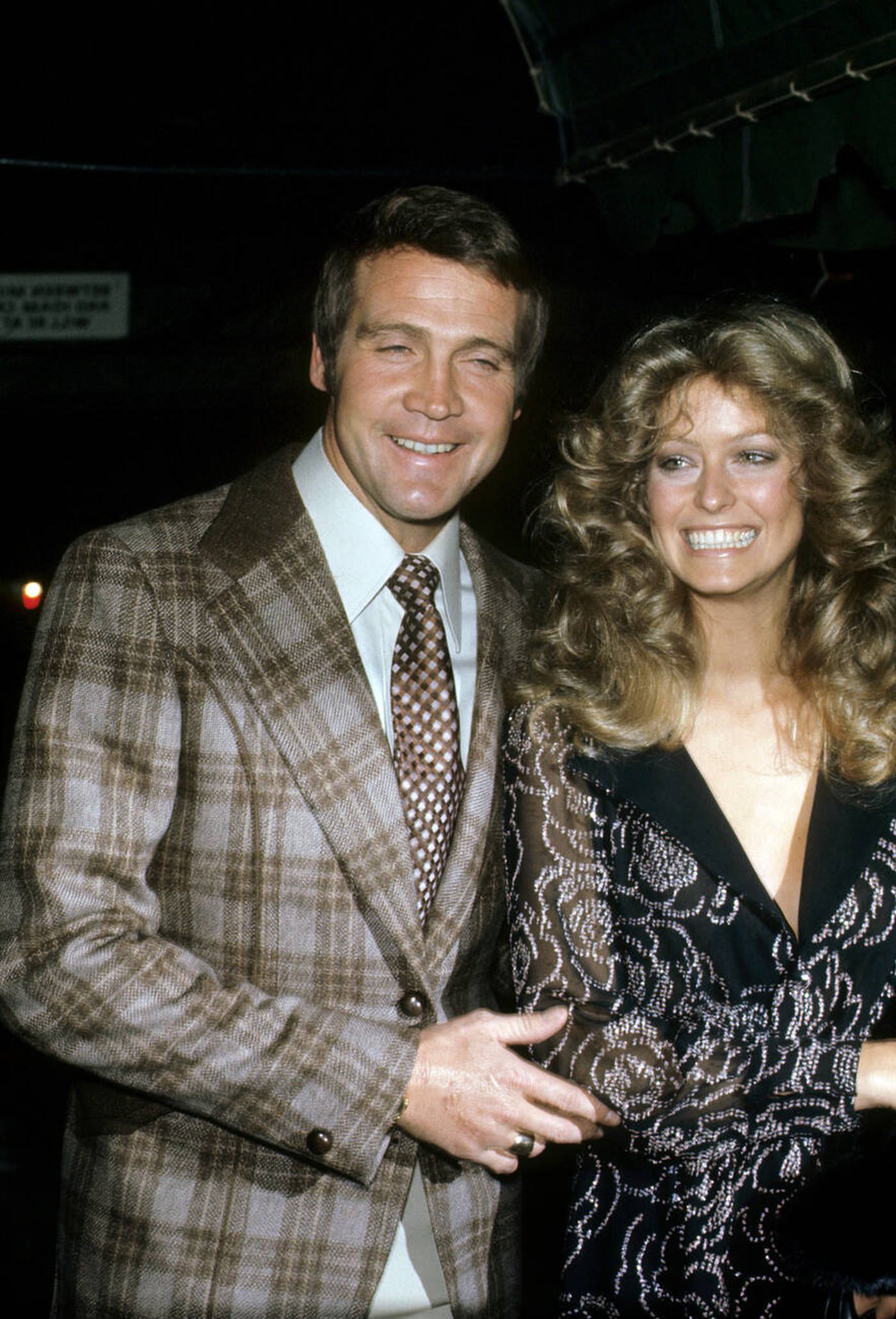 Farrah Fawcett And Lee Majors, 1973.