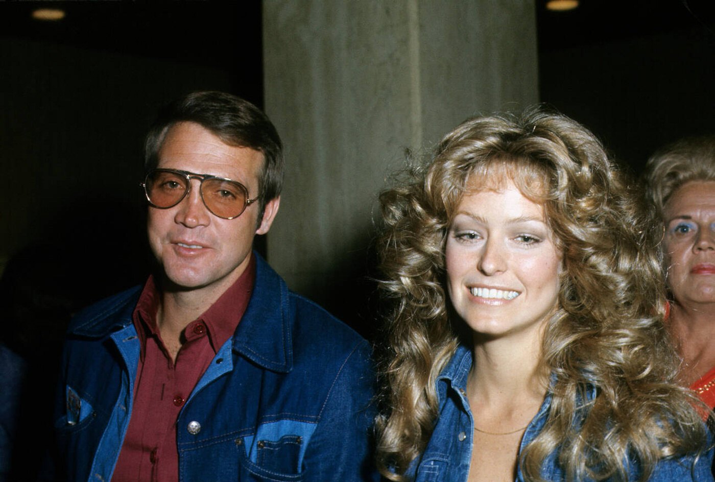 Farrah Fawcett And Lee Majors, 1973.