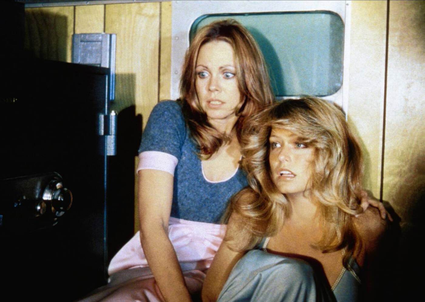 Lara Parker And Farrah Fawcett In S.w.a.t, 1975.