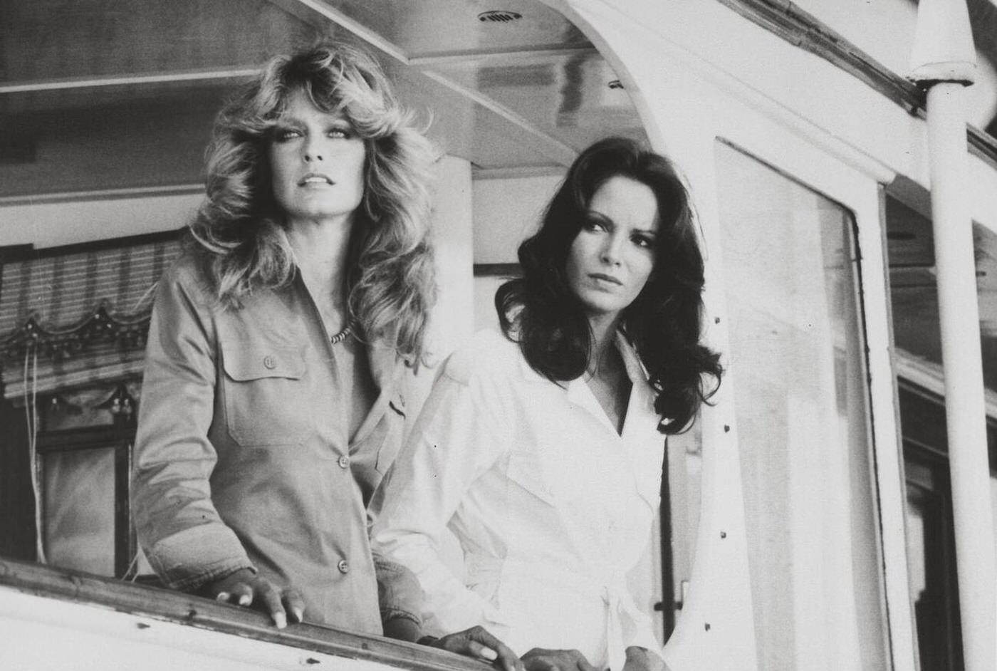 Farrah Fawcett And Jaclyn Smith In Charlie'S Angels, 1976.