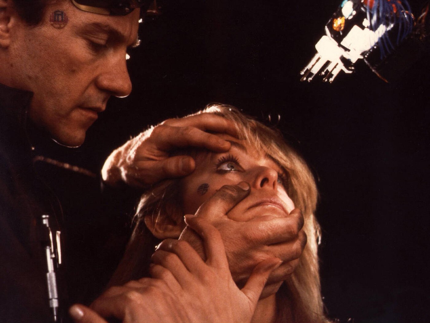 Harvey Keitel And Farrah Fawcett In Saturn 3, 1979.