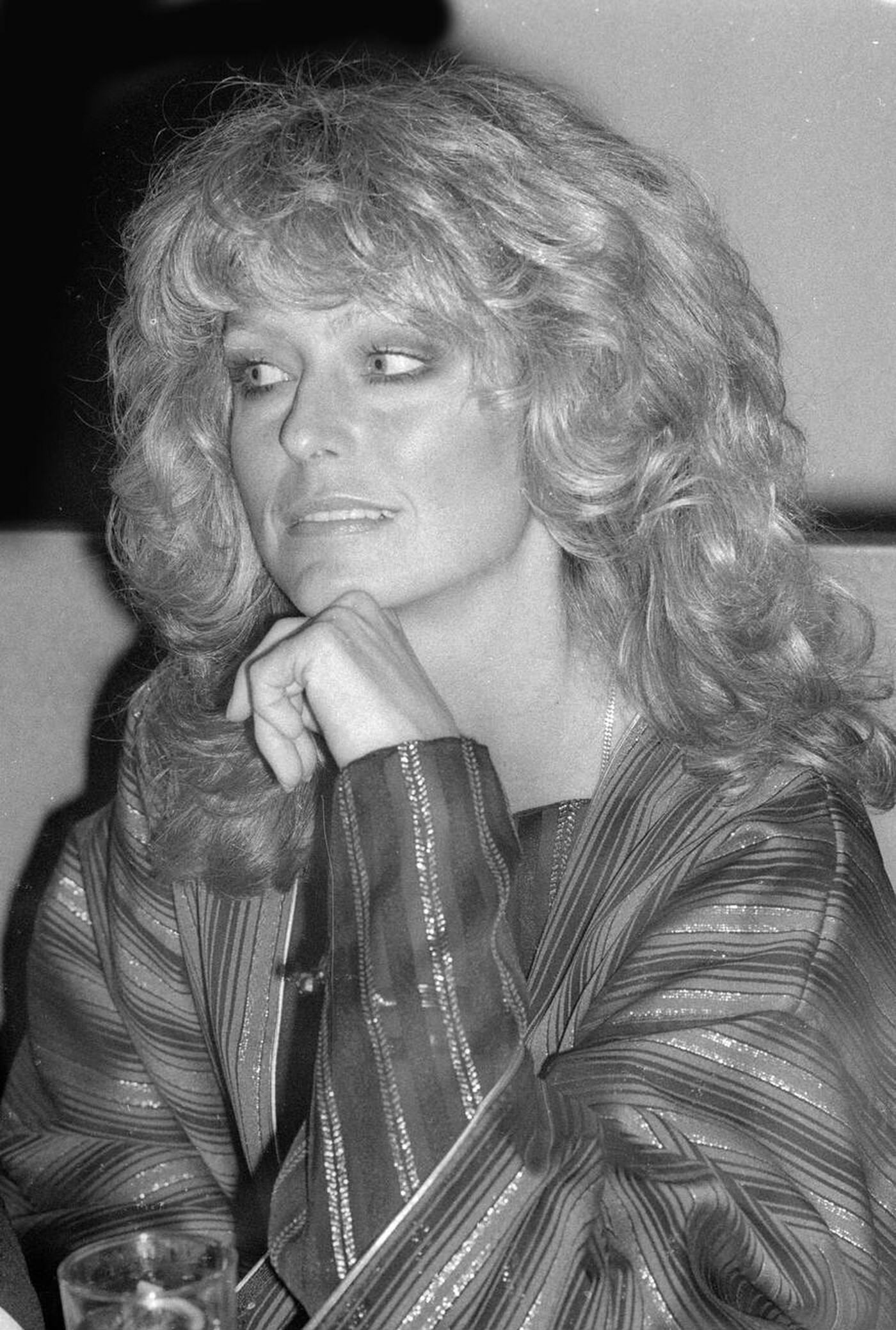 Farrah Fawcett At Studio 54, 1986.