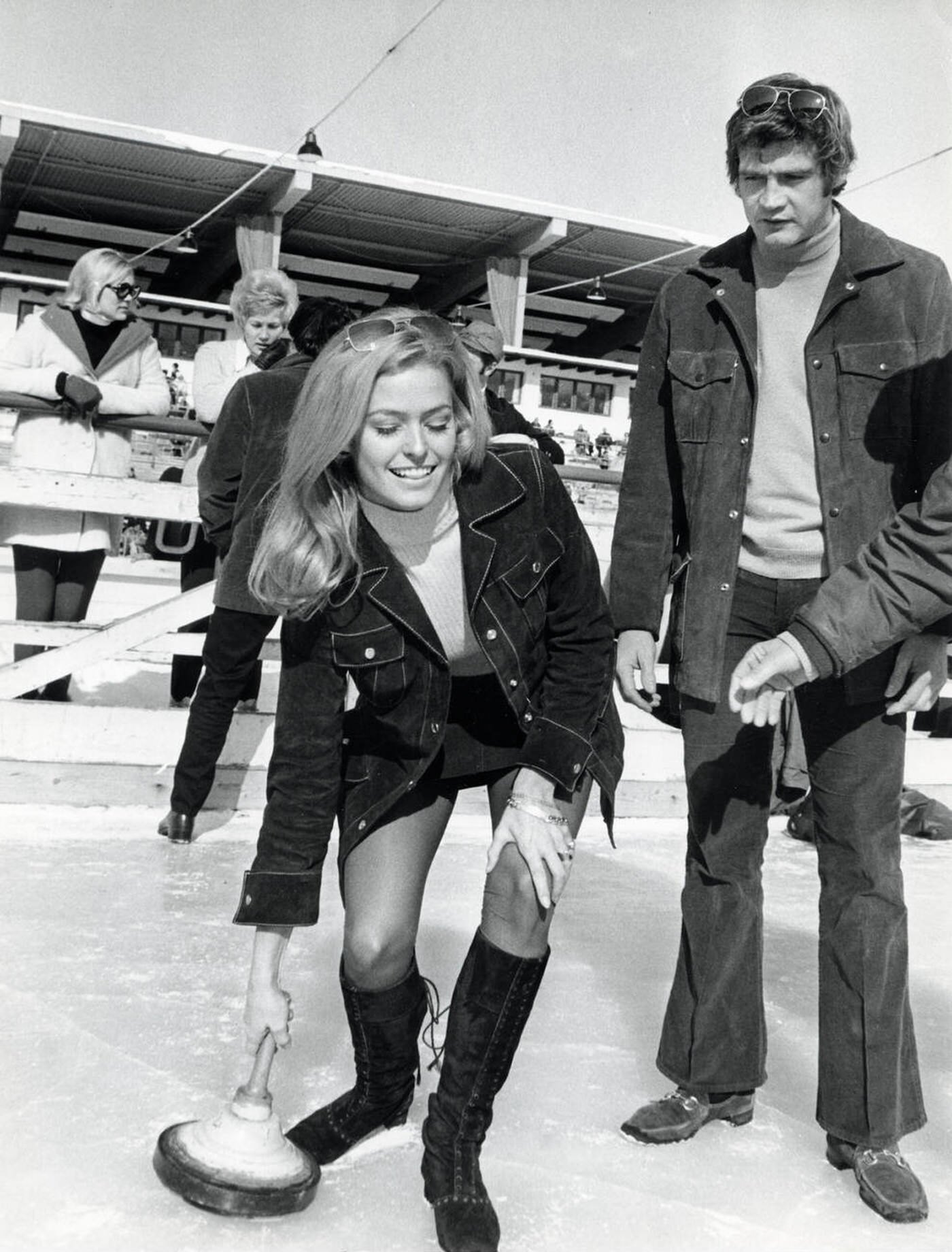 Lee Majors And Farrah Fawcett, 1973.
