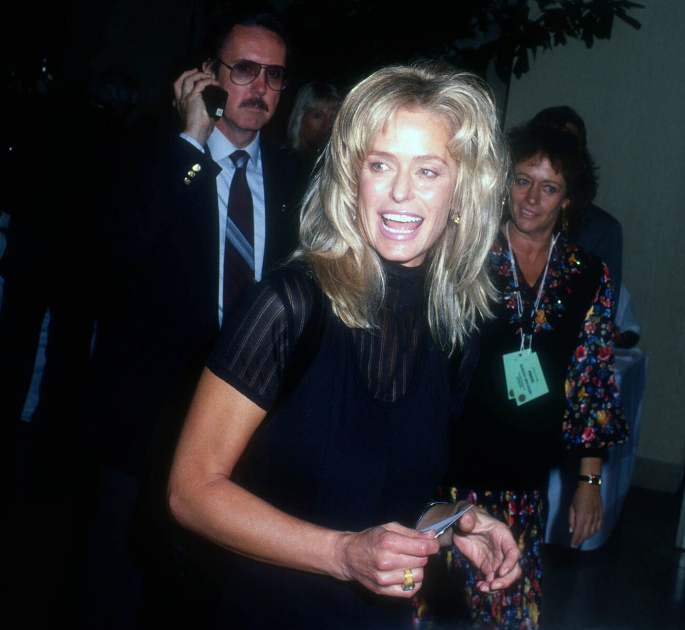 Farrah Fawcett Attends 6Th Annual Guild Event Big Sisters Honors Carol Bayer Sager In Beverly Hills, 1993.