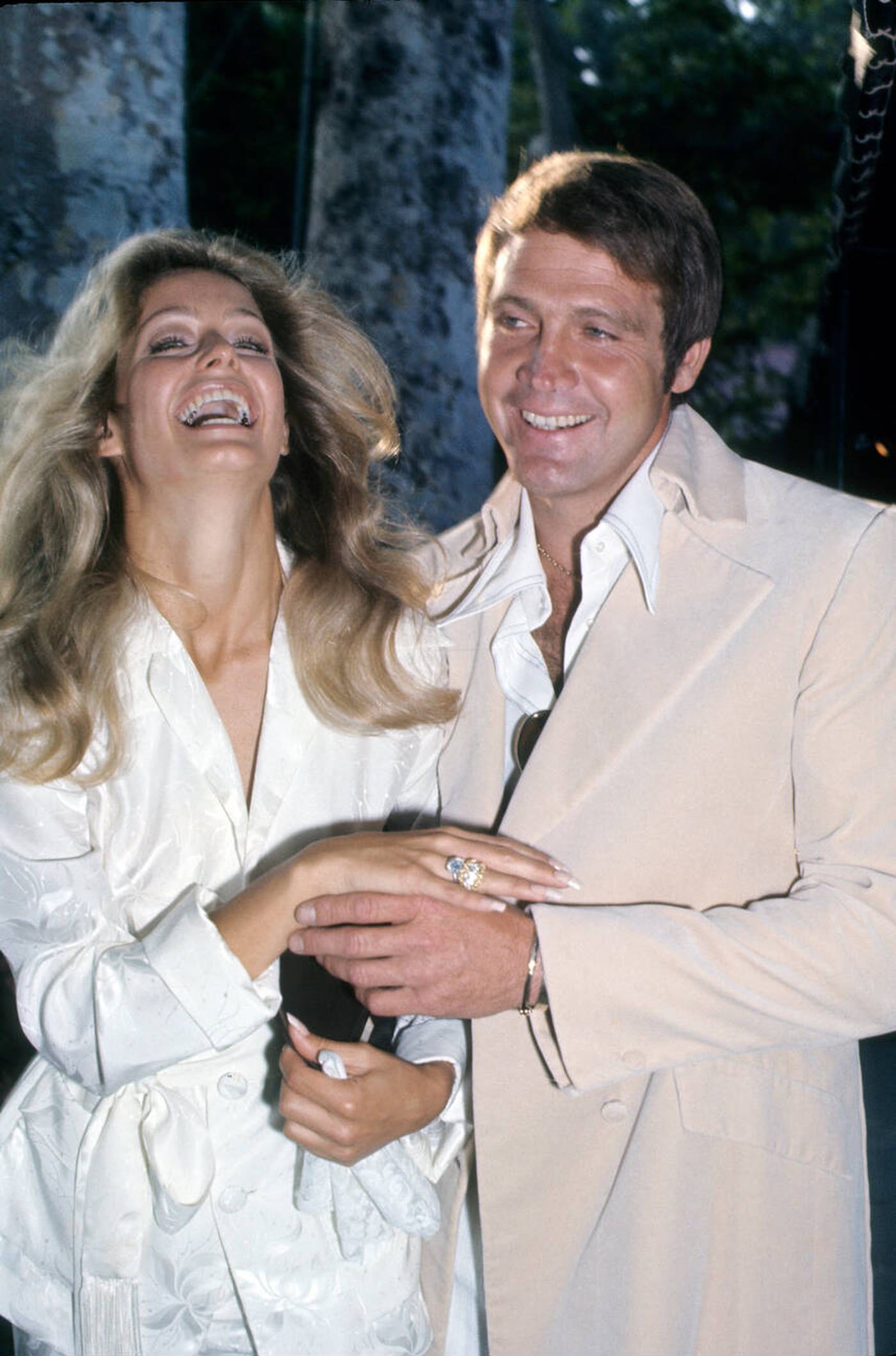 Farrah Fawcett And Lee Majors, 1973.