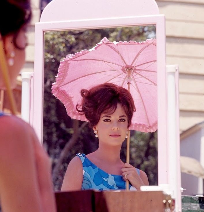 Natalie Wood On The Set Of The Movie&Amp;Quot;The Great Race&Amp;Quot;, Directed By Blake Edwards, Photo By Angelo Frontoni On The Universal Studios Backlot, 1965.