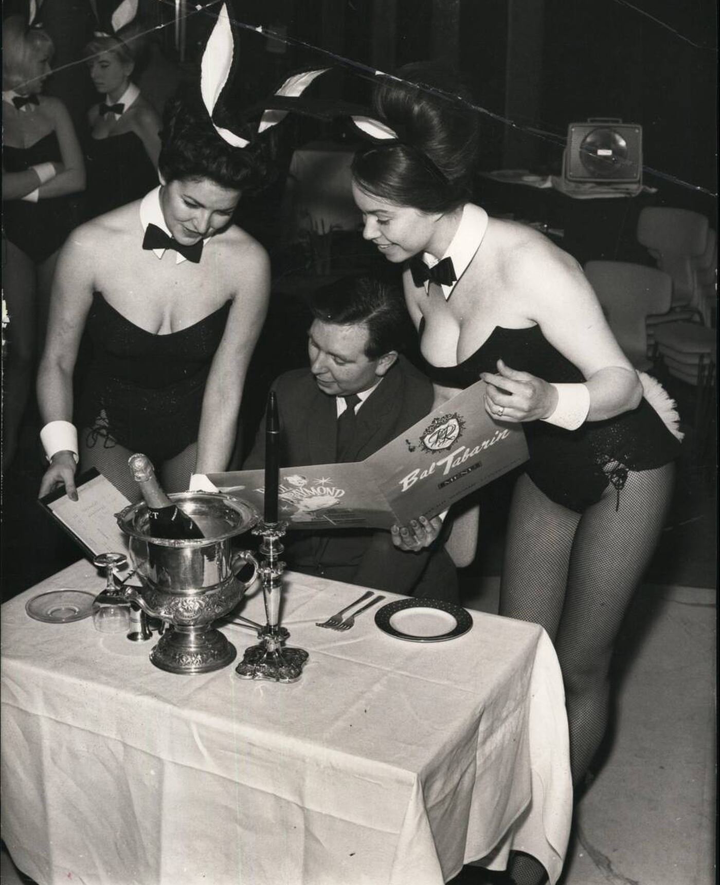 Playboy Bunny Girls At The Bal Tabarin In Hanover Square, London, 1960.