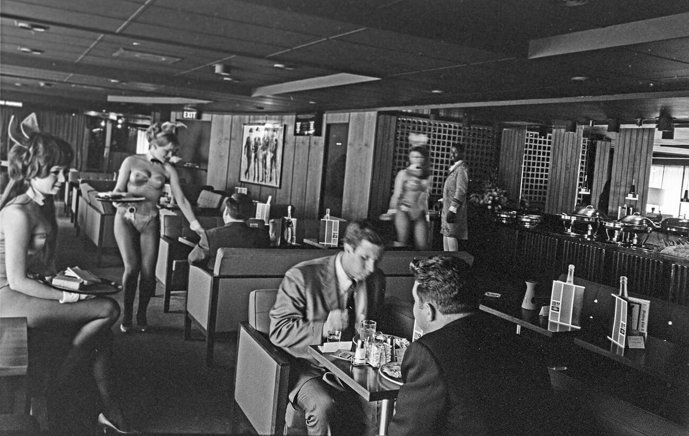 Bunny Girls At London Play Boy Club, 1966.