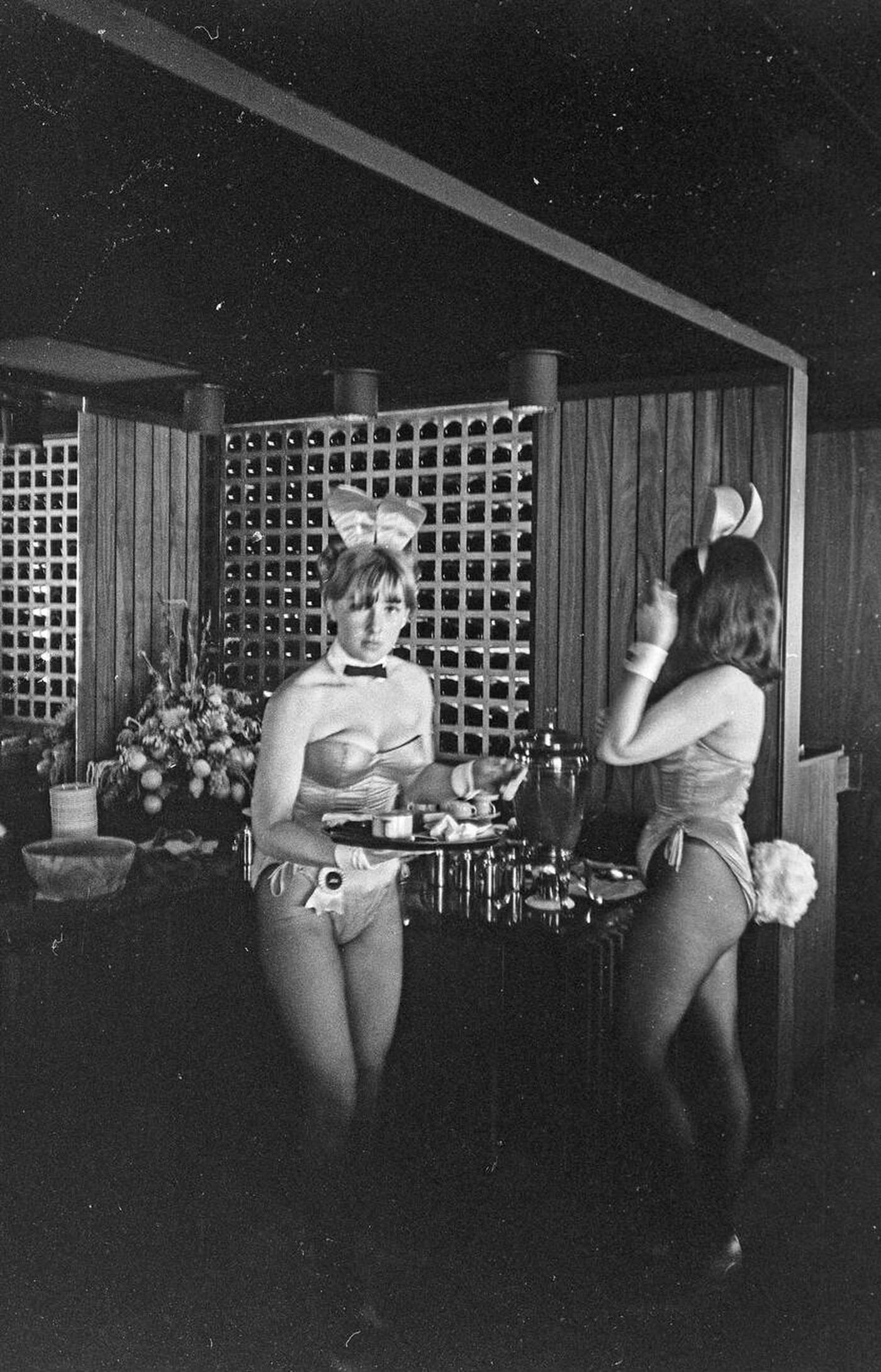 Bunny Girls At London Play Boy Club, 1966.