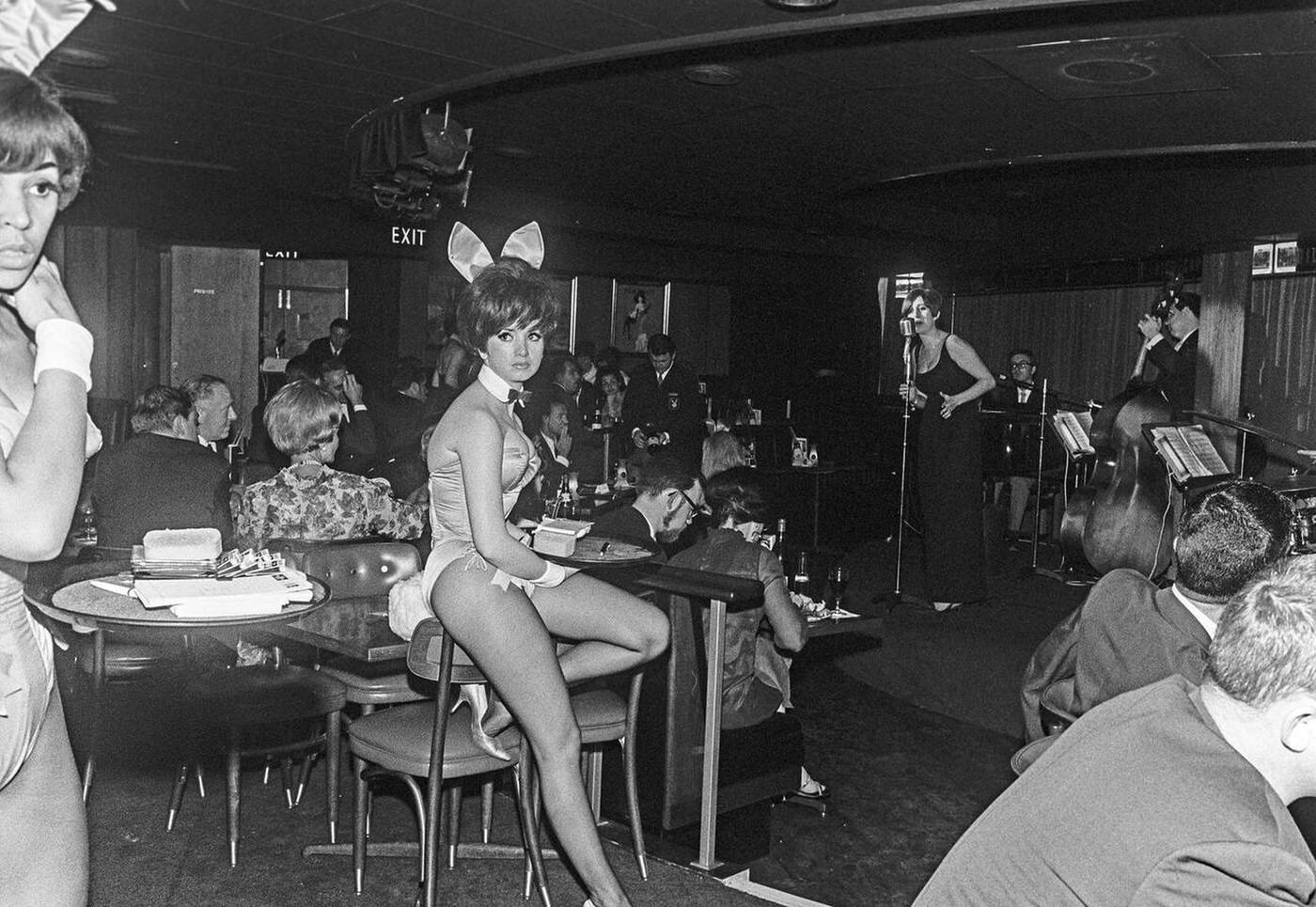 Bunny Girls At London Play Boy Club, 1966.