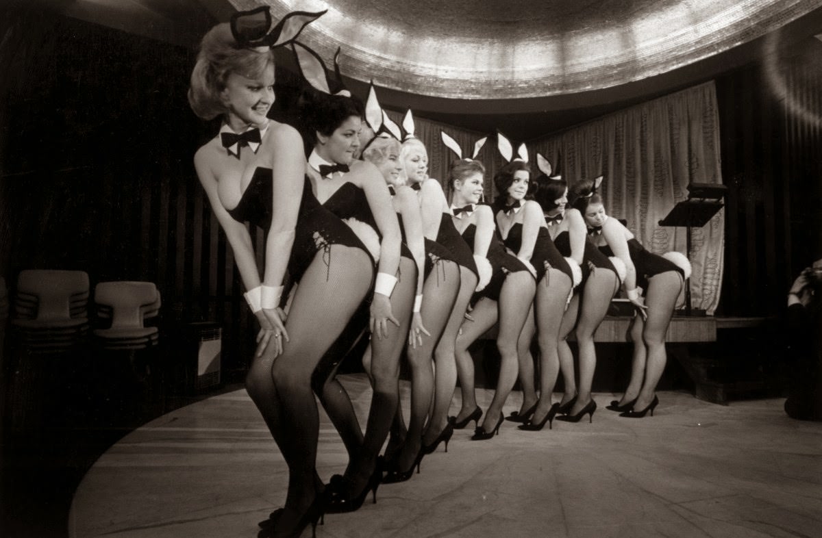 A Troupe Of Bunny Girl Dancers, Including Maureen Hayden And Marianne Hunt, During A Performance At London'S Playboy Club.