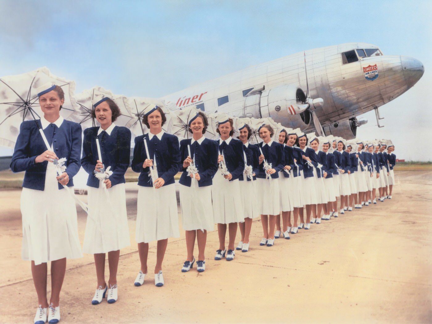 United Airlines Uniforms, 1939.