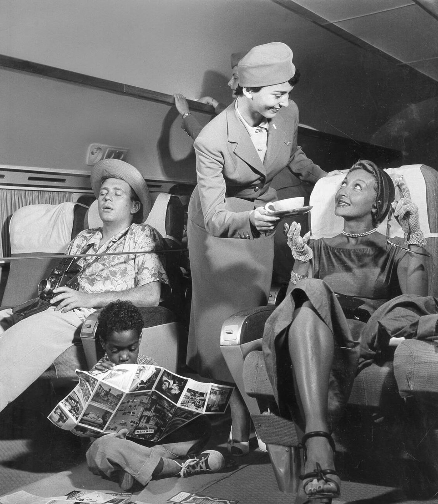 Lufthansa Stewardess, 1956.