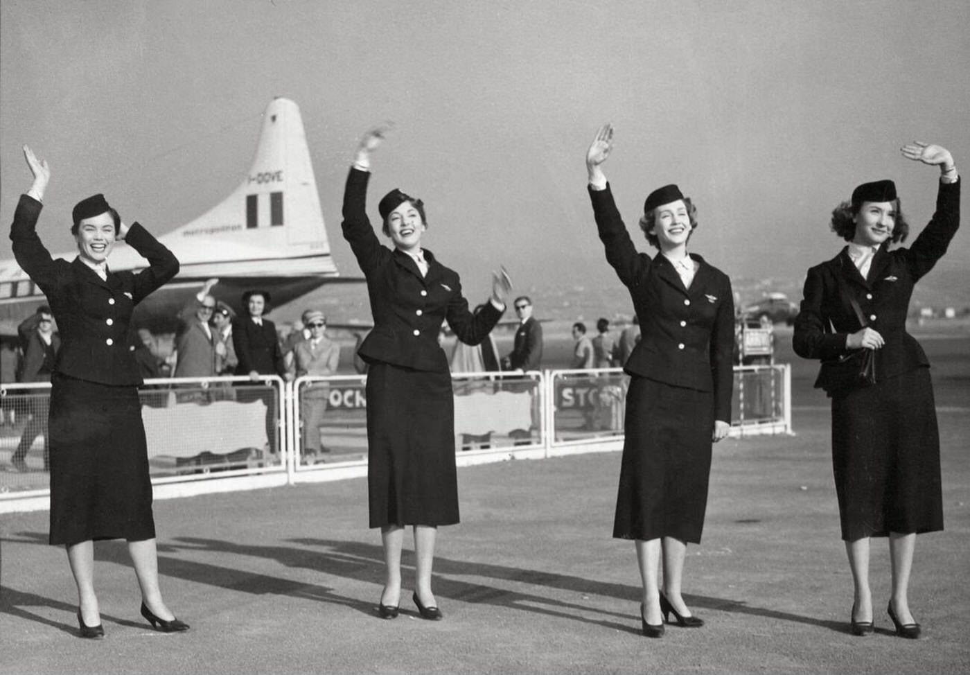 Las Aeroguapas, 1957.