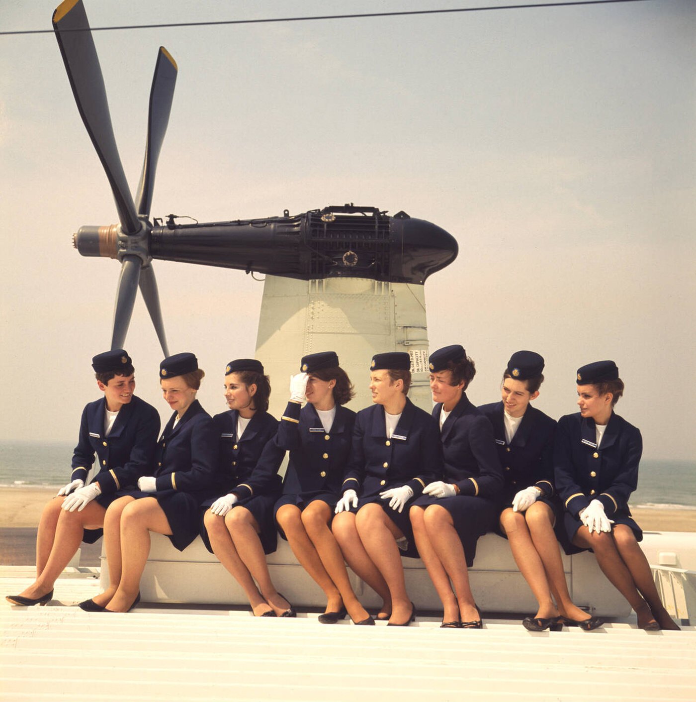 Inga Pether, Angela Sanders, Francesca Greenwood, Carol Vicary, Jacqueline Vannoisel, Theresa Crutchy, Ann Milne And Susan Jardine, 1968.