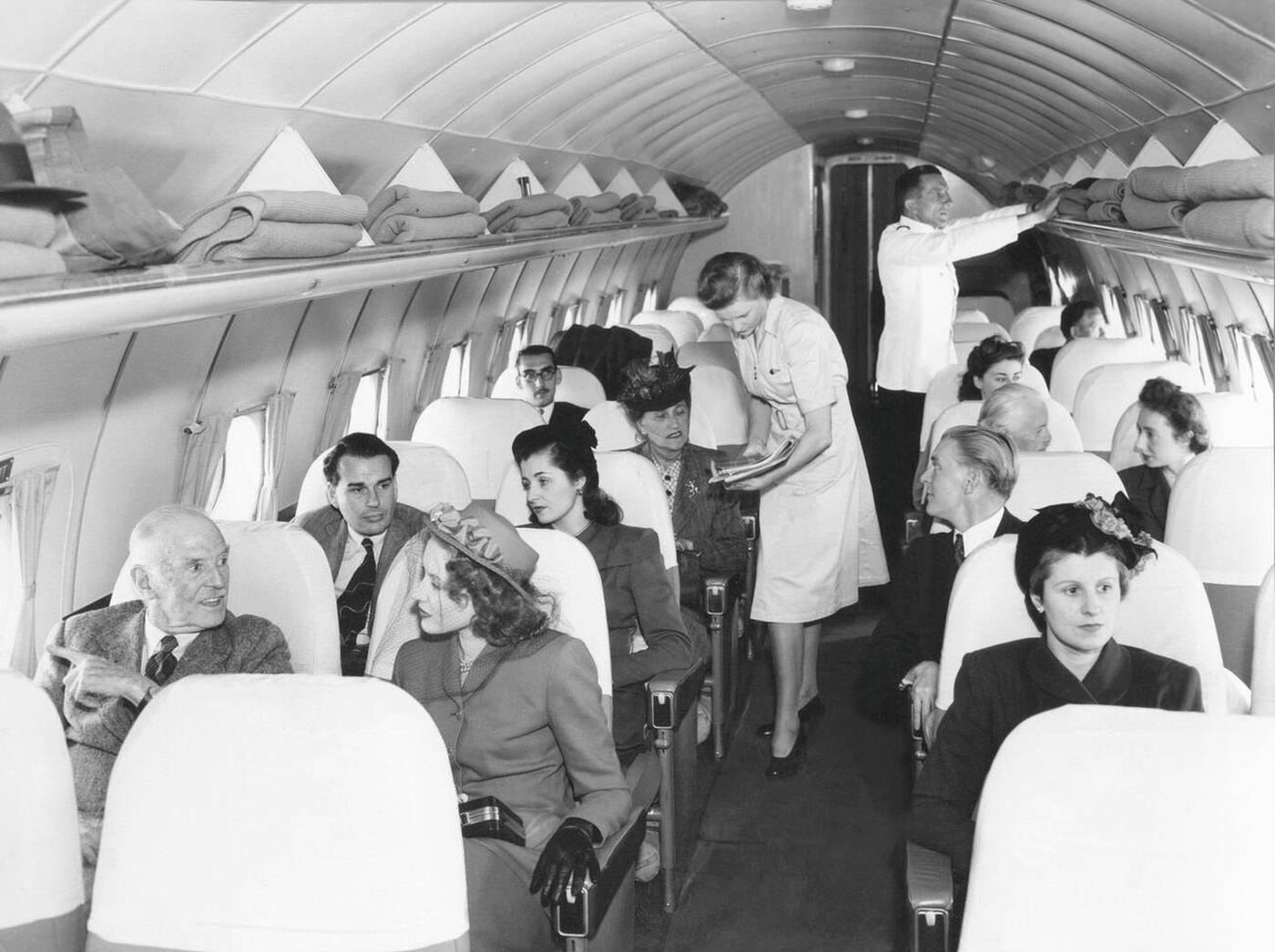 Lockheed L-649 &Amp;Quot;Constellation&Amp;Quot; Interior, 1947.