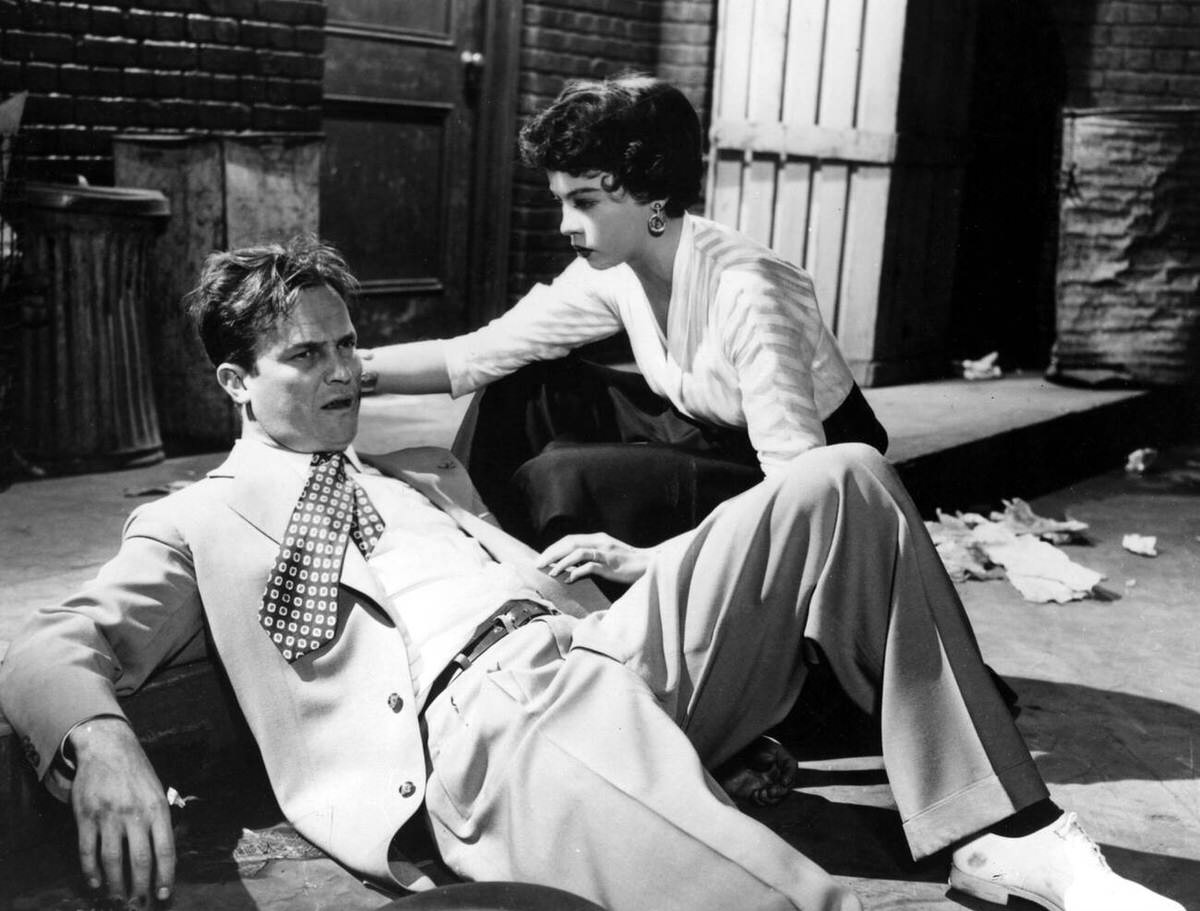 Leslie Caron And Ralph Meeker In &Amp;Quot;Glory Alley&Amp;Quot;, 1952.