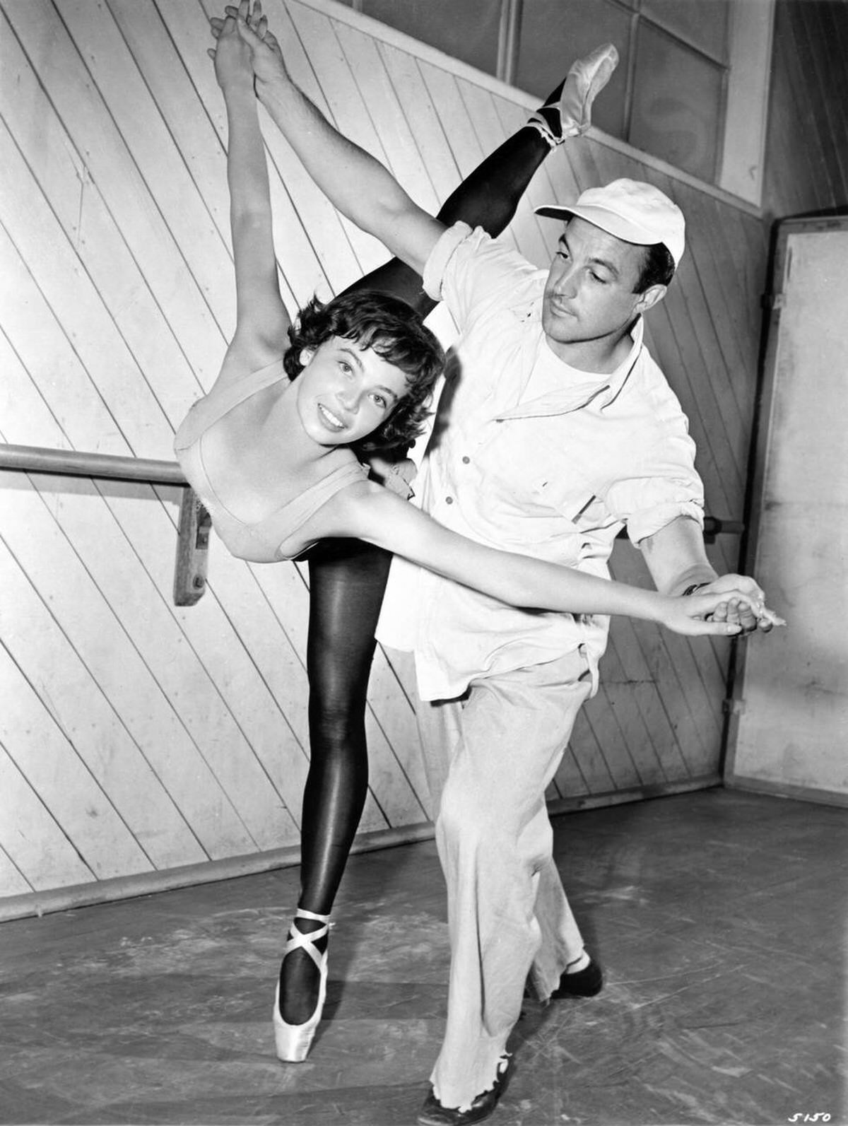 Leslie Caron And Gene Kelly Rehearsing Their Dance For &Amp;Quot;An American In Paris&Amp;Quot;, 1951.