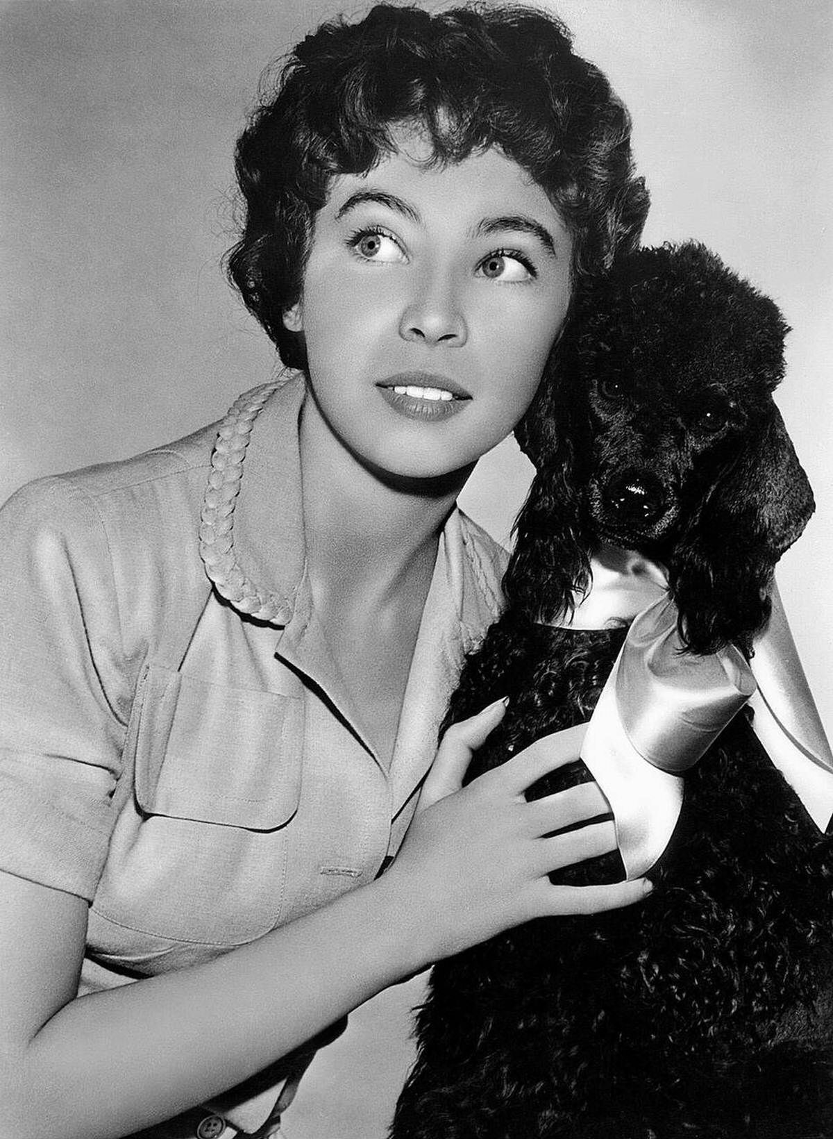 Leslie Caron And A Dog, 1951.
