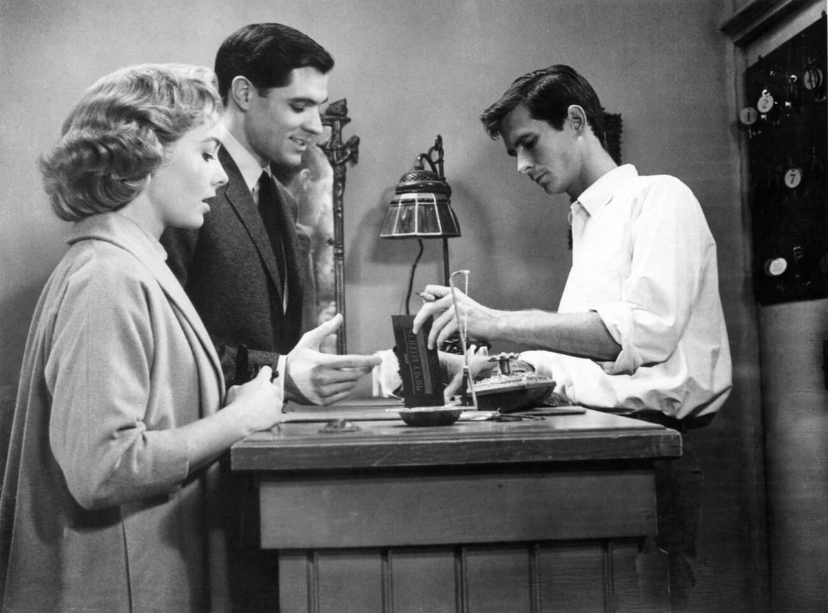 Vera Miles, John Gavin, And Anthony Perkins In Psycho, 1959.