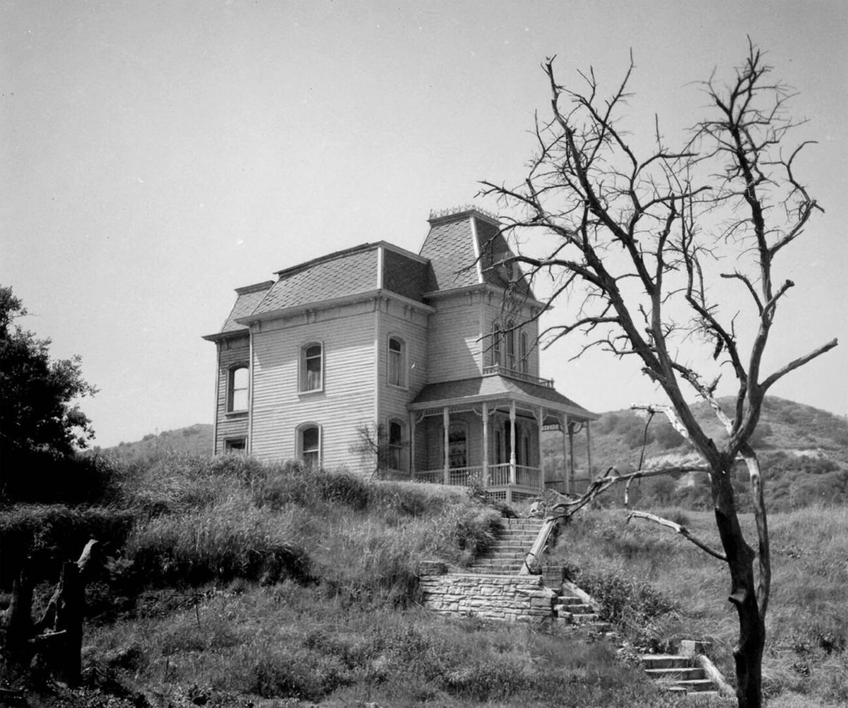 The Bates Motel Set From Psycho, Circa 1964.