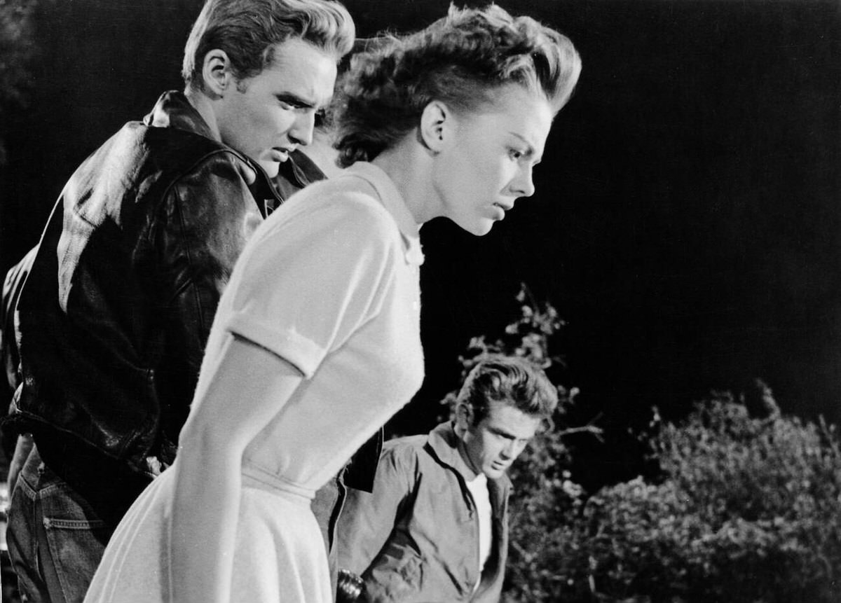 James Dean, Dennis Hopper, And Natalie Wood In &Amp;Quot;Rebel Without A Cause&Amp;Quot;, 1955.