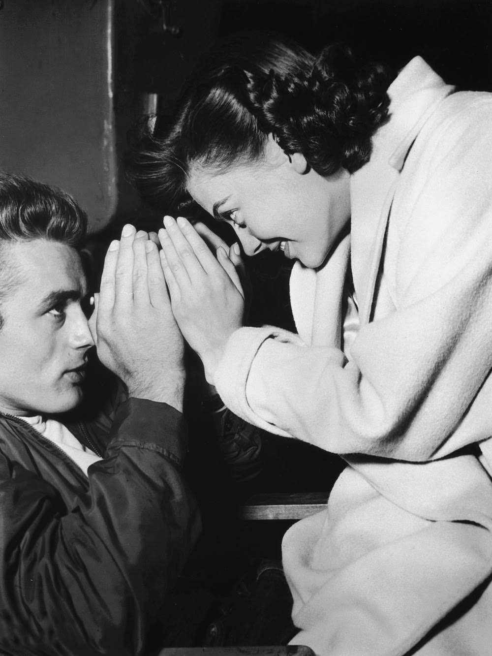 Natalie Wood And James Dean On The Set Of &Amp;Quot;Rebel Without A Cause&Amp;Quot;, 1955.