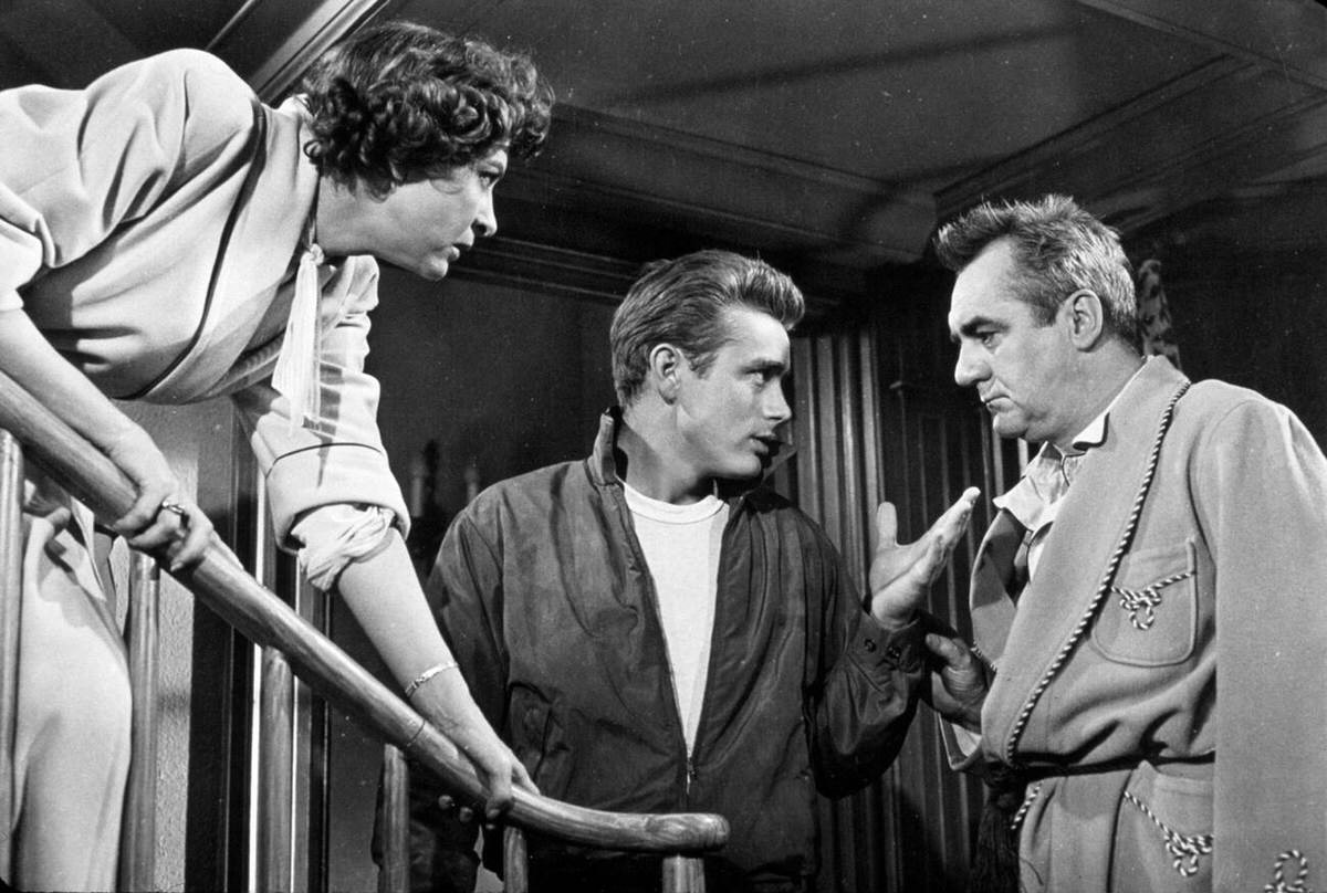 James Dean, Jim Backus, And Ann Doran In &Amp;Quot;Rebel Without A Cause&Amp;Quot;, 1955.