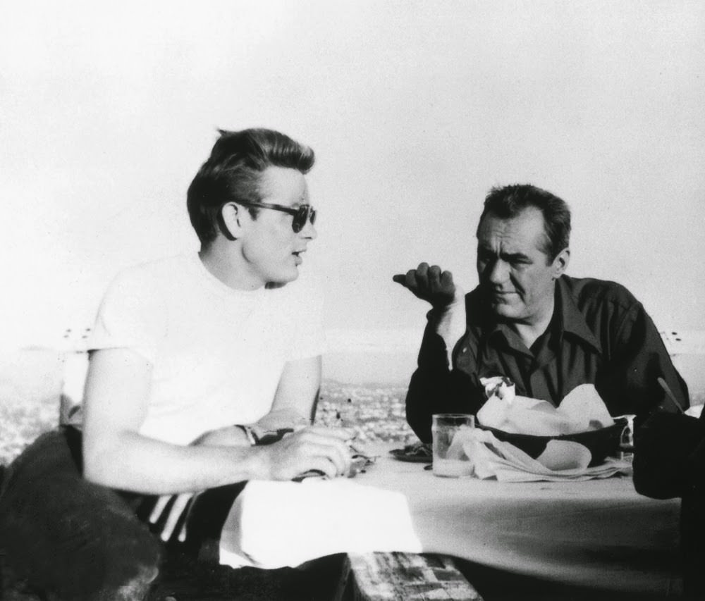 James Dean And Jim Backus Having Breakfast On The Set Of &Amp;Quot;Rebel Without A Cause&Amp;Quot;, 1955.