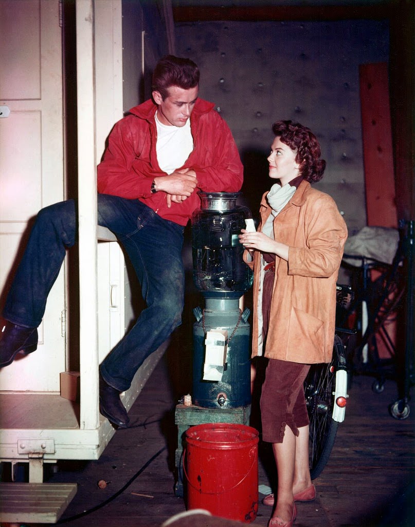 James Dean And Natalie Wood On The Set Of &Amp;Quot;Rebel Without A Cause&Amp;Quot;, 1955.